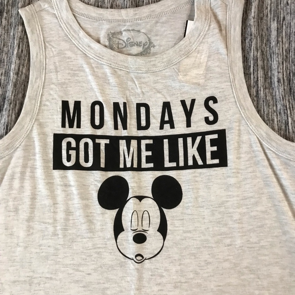 🆕 DISNEY Minnie Mouse Monday Logo Tank - Picture 2 of 4